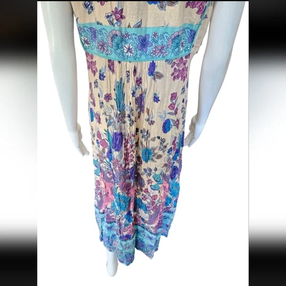 Spell & The Gypsy Siren Song Mermaid Midi Dress Size Medium Boho Gypsy Flowy - Picture 11 of 16